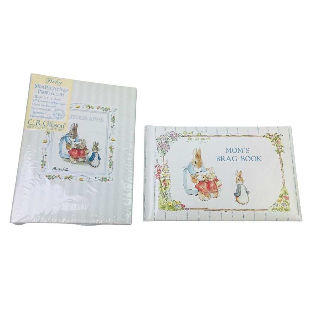 Vintage 90s Beatrix Potter Peter Rabbit Baby Photo Album & Brag Book 120+ Pics